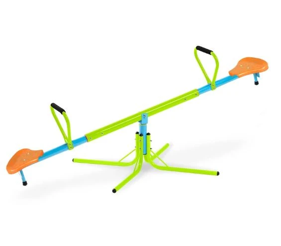 2 Sedil tal-plastik Spinning Teeter Totter
