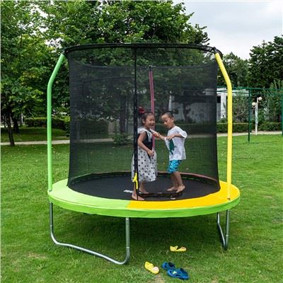 Trampolin tal-Ġnien 8FT B'Xatt tas-Sigurtà