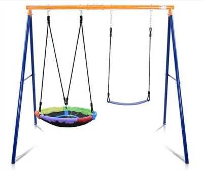 Metall Double Swing Set